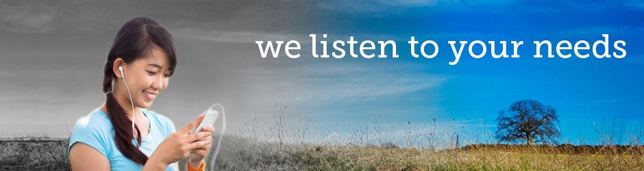 About us: we listen to your needs